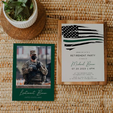 Military Retirement Invitation Template