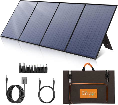 Xverycan 100W Tragbares Solarpanel 18V Faltbares Solarmodul Max