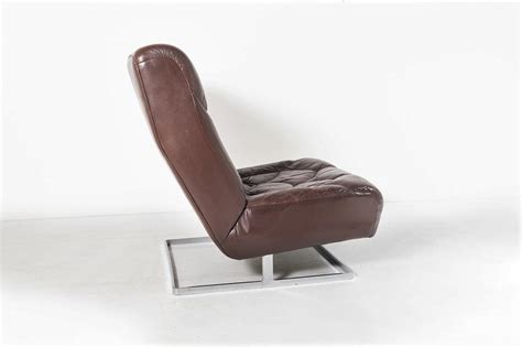 Mid Century Tetrad Nucleus Lounge Chair In Brown Leather S For