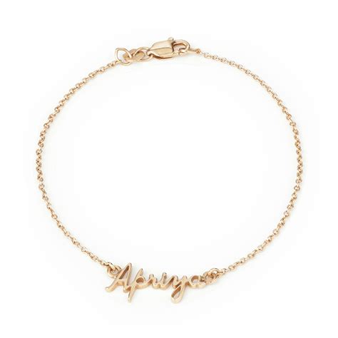 Personalized Name Bracelet Gold Bracelets Purejewels
