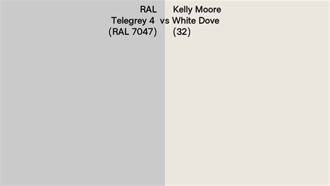 Ral Telegrey Ral Vs Kelly Moore White Dove Side By Side