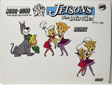 Jetson S The Movie Model Sheet Print Jetson S Group Hanna Barbera