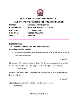 MATH 102 1 2024 Assignment KENYA METHODIST UNIVERSITY FOUNDATIONS OF