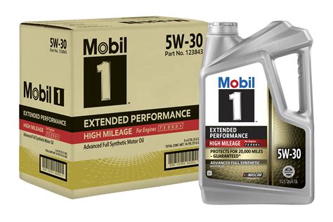 Mobil 1 Extended Performance High Mileage Full Synthetic Motor Oil 5W