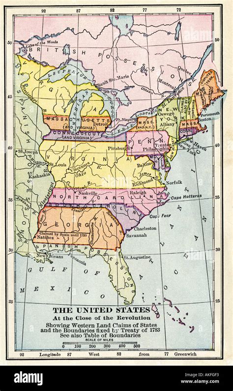 Mappa Delle Colonie Americane Immagini E Fotografie Stock Ad Alta