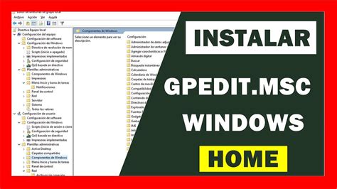 Instalar Gpedit Msc En Windows Home Editor De Directivas De