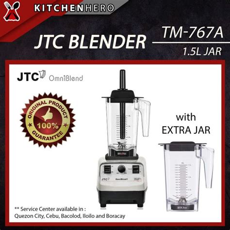 JTC TM 767A Omniblend 1 Heavy Duty Commercial Blender 1 5L Grey With