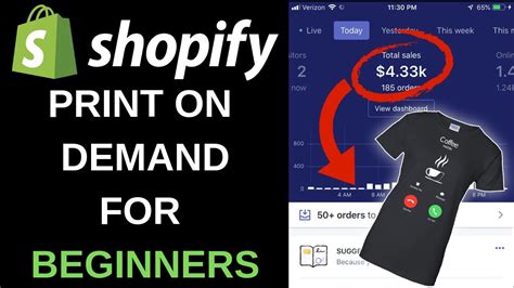 Shopify Print On Demand Tutorial 2022 Start A T Shirt Business In