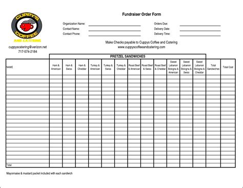 Fundraiser Checklist Template