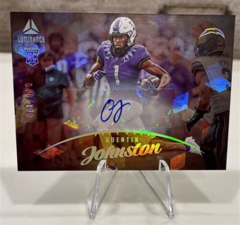 Luminance Quentin Johnson Gold Rookie Auto Autograph Rc