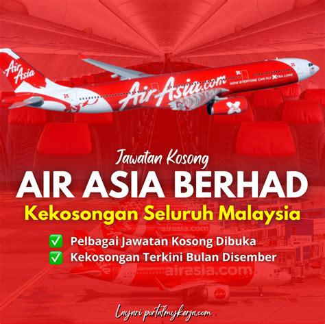 Jawatan Kosong Terkini AirAsia Berhad Pelbagai Jawatan Kosong Dibuka