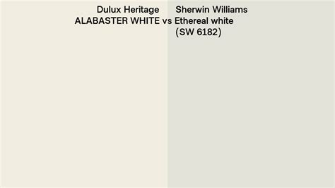 Dulux Heritage Alabaster White Vs Sherwin Williams Ethereal White Sw