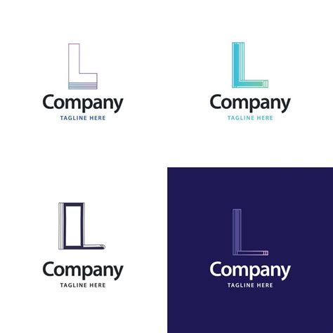 Letter L Big Logo Pack Design Creative Modern logos design for your business 18546357 Vector Art ...