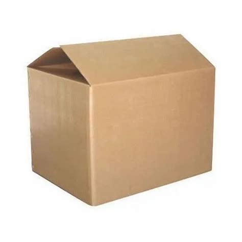 Brown Rectangular Laminated Corrugated Boxes Weight Holding Capacity