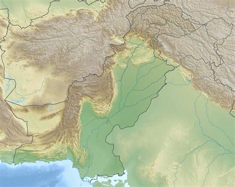 Large Relief Map Of Pakistan Pakistan Asia Mapsland Maps Of The