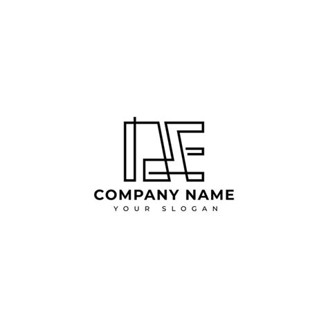 Premium Vector Modern De Initial Logo Vector Design