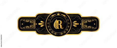 premium cigar brand logo label  bands stock vector adobe stock