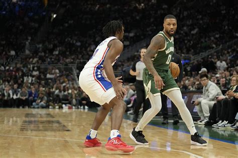 Milwaukee Bucks Vs Philadelphia 76ers Starting Lineups And Depth Charts