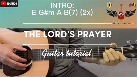 The Lords Prayer Complete Guitar Tutorial With Lyrics Guitar