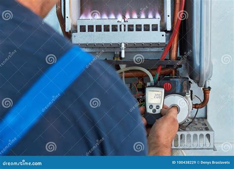 Repair Of A Gas Boiler Setting Up And Servicing By A Service