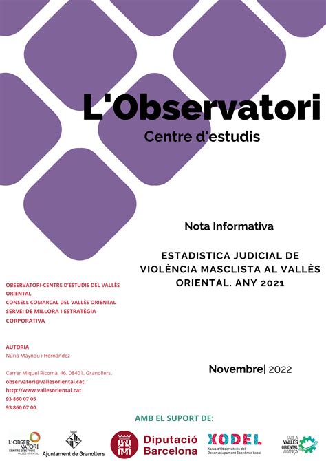 Nota Informativa Estadística Judicial sobre violència masclista Any