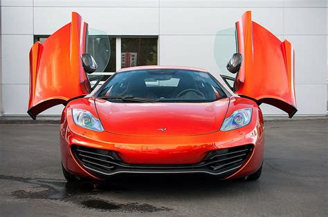 C Color Mclaren Mp Naranja Superdeportivo Volc N Fondo