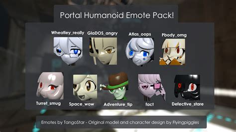 Portal Humanoid Emote Pack Free To Use By Tangostar On Deviantart