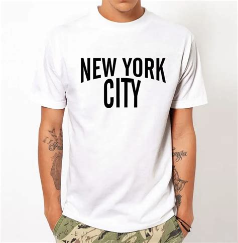 New York City Nyc Print Men T Shirt Fashion Casual Funny Shirt For Man