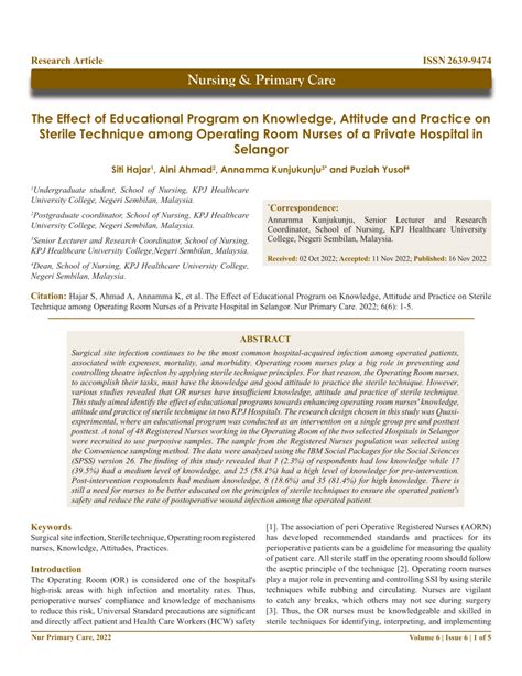 PDF The Effect Of Educational Program On Knowledge Attitude And