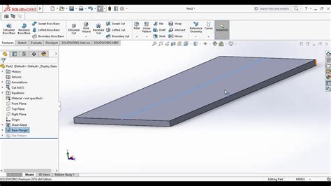 Solidworks Edge Flange Sheet Metal Solidworks Sheet Metal Tutorial