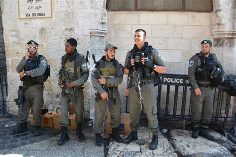 Retrato De Las Fuerzas De Defensa De Israel En La Ciudad De Jerusalén