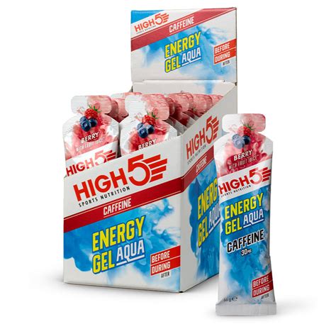 Гель энергетический High5 Energy Gel Aqua Caffeine Berry 66g 20 штук ...
