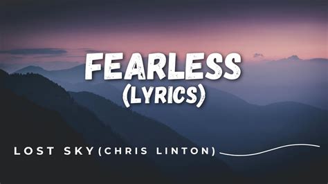 Lost Sky Fearless Lyrics Pt 2 Feat Chris Linton YouTube