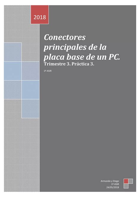 Pr Ctica Conectores Placa Base Pdf