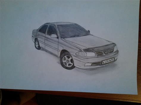 Рисунок от руки) — Toyota Carina (7G), 1,8 л, 2001 года | просто так ...