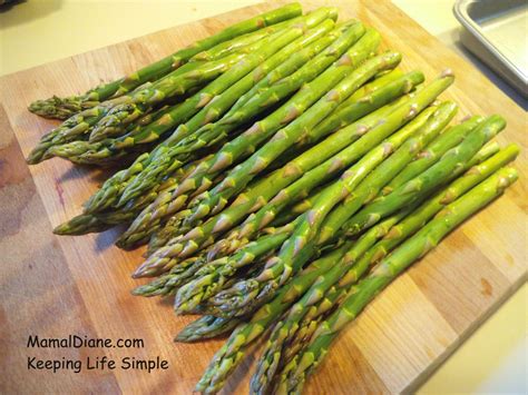 Oven Roasted Asparagus Mamal Diane