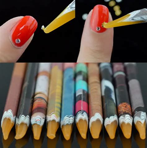 Painter Pencils Rhinestones Ramdonly Pick Up Pen Nail Art Picking Tools