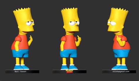 T L Charger Fichier Stl Bart Simpson Mod Le Imprimable En D Cults