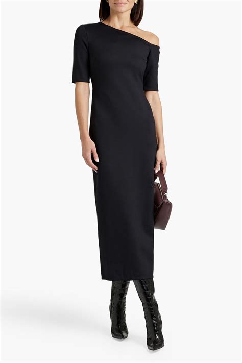 Rosetta Getty Off The Shoulder Ponte Midi Dress The Outnet