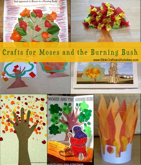 Crafts For Moses And The Burning Bush Biblecraftsandactivities