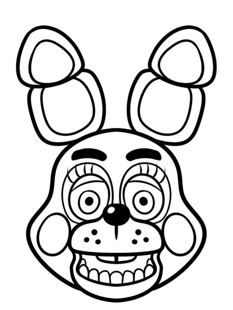 Coloriage Bonnie Fnaf Dessin Gratuit Imprimer