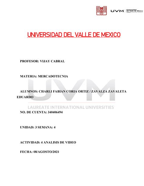 A Ezz Cfco A Merca Universidad Del Valle De Mexico Profesor