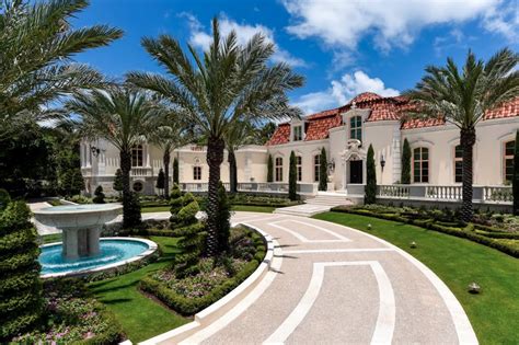 Square Foot Mediterranean Oceanfront Mega Mansion In Palm Beach