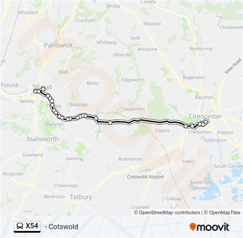 X54 Route Schedules Stops Maps Stroud Gloucs Updated