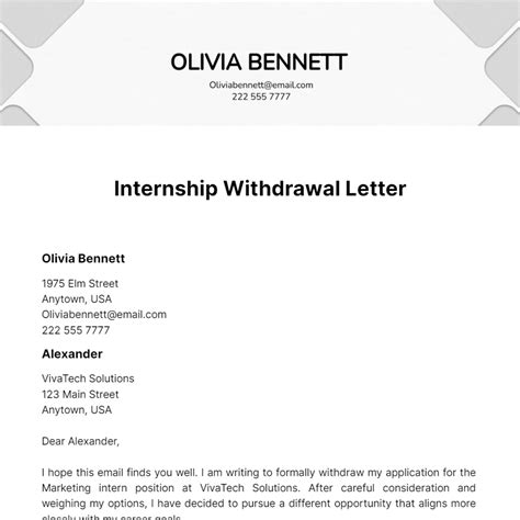 Free Internship Letter Templates And Examples Edit Online And Download