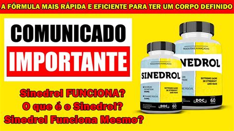 Sinedrol Funciona O Que O Sinedrol Sinedrol Funciona Mesmo Youtube