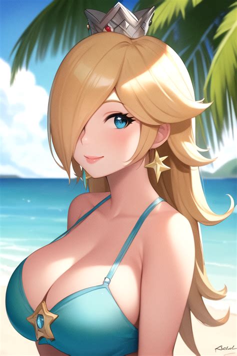 Ai Art Rosalina In Beach 17 By Cposample On Deviantart