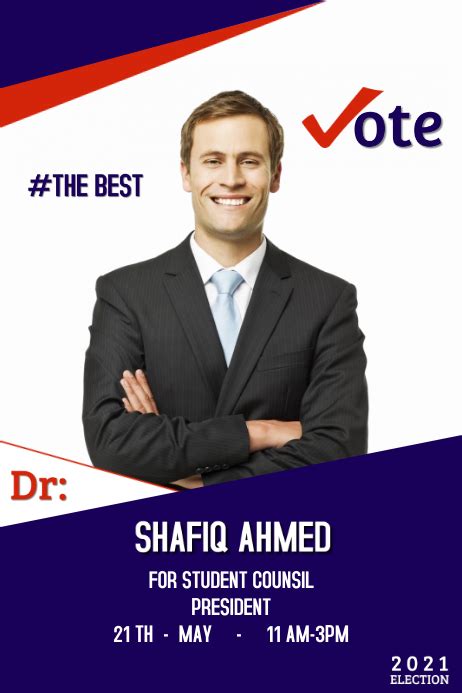 Vote Campaign Template Postermywall