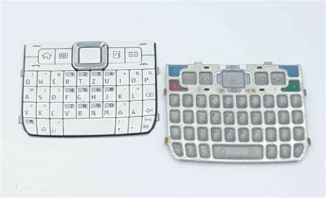 Original Nokia E71 Qwertz Tastatur Keypad Keymat Tastaturmatte Weiß