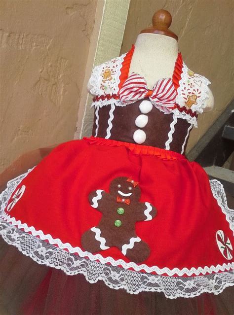 Festive Gingerbread Tutu Dress For The Holidays